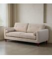 Cream fabric living room sofa 195 x 87.5 x 89 cm