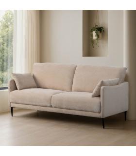 SOFÁ CREMA TEJIDO SALÓN 191 X 80 X 88 CM