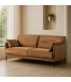 SOFÁ MARRÓN TEJIDO SALÓN 191 X 80 X 88 CM