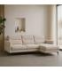 SOFÁ CHAISE LONGUE CREMA TEJIDO SALÓN 238 X 160 X 87,50 CM