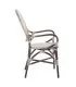 Beige-brown chair rattan 57 x 64 x 99 cm