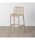 TABURETE BEIGE POLIPROPILENO EXTERIOR 51 X 50 X 102 CM