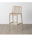 TABURETE BEIGE POLIPROPILENO EXTERIOR 51 X 50 X 102 CM