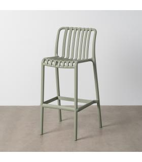 TABURETE VERDE POLIPROPILENO EXTERIOR 51 X 50 X 102 CM