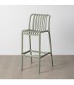 Green polypropylene outdoor stool 51 x 50 x 102 cm