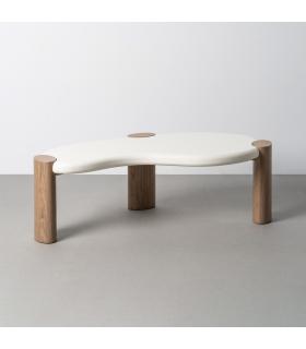 MESA CENTRO BLANCO-NATURAL DM SALÓN 125 X 60 X 41 CM