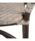Rattan de cadeira bege-marrom 57 x 64 x 99 cm