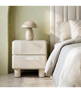 MESITA LACADO CREMA DM DORMITORIO 56,50 X 42,50 X 56,50 CM