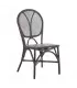 Dark brown chair ratan 47 x 48 x 98.50 cm