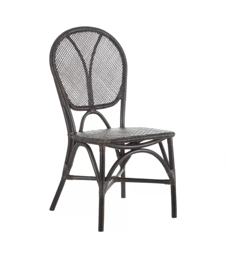 Dark brown chair ratan 47 x 48 x 98.50 cm