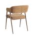 SILLA MARRÓN TEJIDO-METAL CONTRACT 56 X 60 X 81 CM