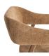 SILLA MARRÓN TEJIDO-METAL CONTRACT 56 X 60 X 81 CM