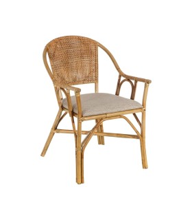 SILLA NATURAL "RATTAN" SALÓN 56 X 60 X 84 CM