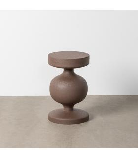 MESITA MARRÓN ACERO 33 X 33 X 52 CM