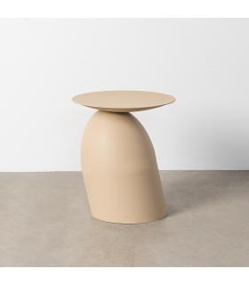 MESITA BEIGE ACERO 46 X 46 X 51 CM