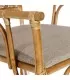Cadeira natural "Rattan" sala de estar 56 x 60 x 84 cm