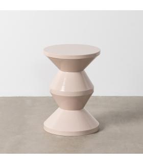 MESA AUXILIAR BLANCO METAL DECORACIÓN 33 X 33 X 47 CM