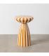MESA AUXILIAR RAYAS MOSTAZA METAL 33 X 33 X 48 CM