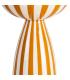 MESA AUXILIAR RAYAS MOSTAZA METAL 33 X 33 X 48 CM