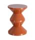 MESA AUXILIAR TERRACOTA METAL DECORACIÓN 33 X 33 X 55 CM