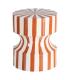 MESA AUXILIAR RAYAS TERRACOTA METAL 38 X 38 X 45,50 CM