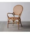 Cadeira natural ratán 57 x 50 x 99 cm