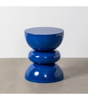 MESA AUXILIAR AZUL METAL DECORACIÓN 38 X 38 X 47 CM