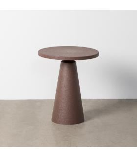 MESITA MARRÓN ACERO 50,50 X 50,50 X 61 CM