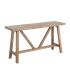 CONSOLA NATURAL MADERA DE CAUCHO 140 X 40 X 75,50 CM