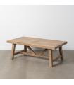 MESA CENTRO NATURAL MADERA DE CAUCHO 130 X 70 X 46 CM