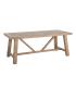 MESA COMEDOR NATURAL MADERA DE CAUCHO 200 X 90 X 77,50 CM