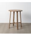 MESA ALTA NATURAL MADERA DE CAUCHO 79,50 X 79,50 X 102 CM