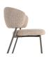 SILLA JASPEADO BEIGE-MARRÓN TEJIDO-METAL 57 X 60 X 81 CM