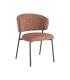 SILLA JASPEADO ROJO TEJIDO-METAL 57 X 60 X 81 CM