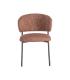 SILLA JASPEADO ROJO TEJIDO-METAL 57 X 60 X 81 CM