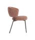SILLA JASPEADO ROJO TEJIDO-METAL 57 X 60 X 81 CM
