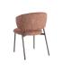SILLA JASPEADO ROJO TEJIDO-METAL 57 X 60 X 81 CM