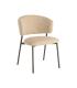 SILLA JASPEADO MOSTAZA TEJIDO-METAL 57 X 60 X 81 CM