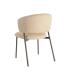 SILLA JASPEADO MOSTAZA TEJIDO-METAL 57 X 60 X 81 CM