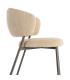 SILLA JASPEADO MOSTAZA TEJIDO-METAL 57 X 60 X 81 CM