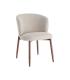 SILLA JASPEADO BEIGE TEJIDO-METAL 57 X 59 X 81 CM