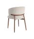 SILLA JASPEADO BEIGE TEJIDO-METAL 57 X 59 X 81 CM