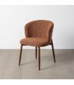 Rust fabric-metal marl chair 57 x 59 x 81 cm