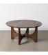 MESA CENTRO NATURAL MADERA DE MANGO 90 X 90 X 45 CM