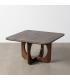 MESA CENTRO MIEL MADERA DE MANGO 80 X 80 X 45 CM