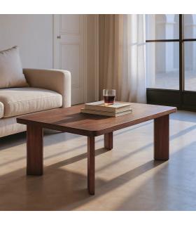 MESITA MARRÓN MADERA DE MANGO 115 X 70 X 43 CM