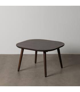 MESITA MARRÓN OSCURO MADERA DE MANGO 65 X 65 X 40 CM