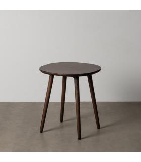 MESITA MARRÓN OSCURO MADERA DE MANGO 50 X 50 X 55 CM