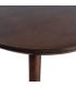 MESA MARRÓN OSCURO MADERA DE MANGO 80 X 80 X 75 CM