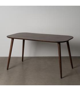 MESA MARRÓN OSCURO MADERA DE MANGO 145 X 80 X 75 CM